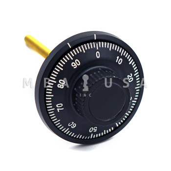 Dial & Ring, Front Reading, Small Knob, Black & White