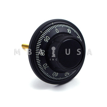 Dial & Ring, Front Reading, Rubber Grip, Black & White