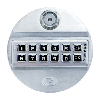 PulsePro Direct Drive Spring Bolt Lock & Keypad, With Dallas Key Reader, Chrome