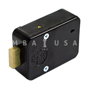 4-Wheel Lock w/ Front-Reading Dial & Ring, Key-locking, Black & White