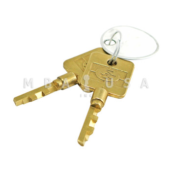 S&G Environmental Padlock w/ 2 Keys, 3/8" Shackle Diameter, 1-1/8" Vertical Shackle Clearance, KD