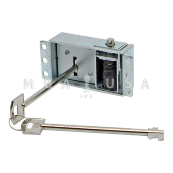 OMEGA Solenoid Lock & Key Override w/ Chrome Keypad