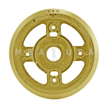 Dial Ring, Front Reading, Satin Brass