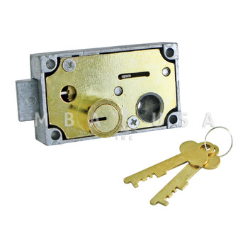 Single Nose Fixed Lever SD Lock, Right Hand, Brass
