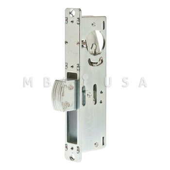 Dead Bolt Lock 1-1/2" Backset, 2 Mortise Key Cylinders - 1" Schlage C (Keyed Alike, Aluminum) and 2 Faceplates