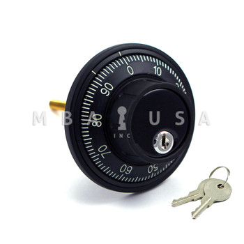 Dial &  Ring, Front Reading, Rubber Grip, Key Locking, Black & White