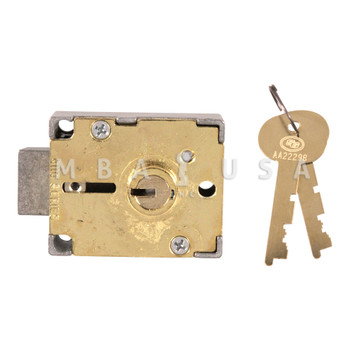 S&G Single Nose Cabinet Lock, 1/4" Nose