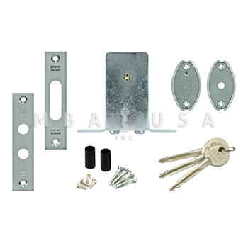 Mortise Lock, 56mm Backset w/ 3 Keys (Keyed Different)