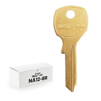 Ilco Taylor Key Blanks, National NA12, Brass (50 Pack)