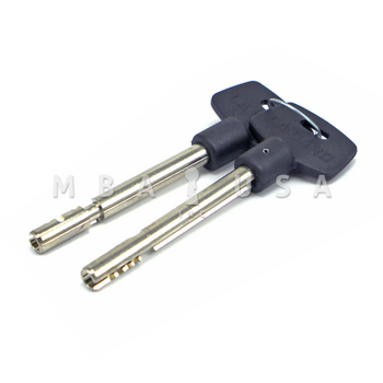 4-Wheel Keyed Safe Lock, Pair of 3" Keys & 2-Piece Escutcheon