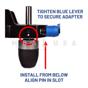 Magnetic Drill Press Universal Adapter for 1/2" Drill, Keyless Chuck