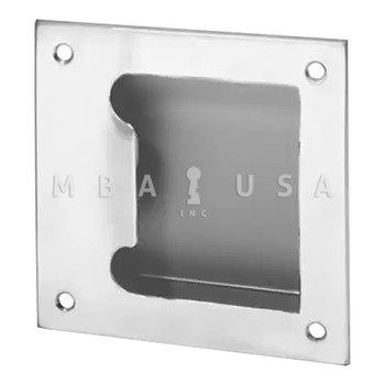 Rockwood Barrier Free Flush Pull, 5x5", 7/8" Depth, Satin Stainless Steel (BF97 US32D)