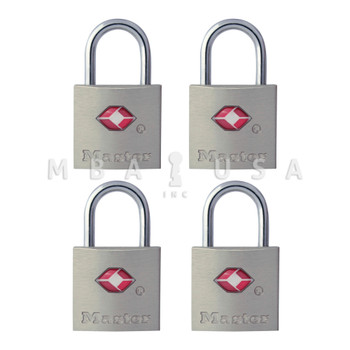 Master Lock Luggage Locks, TSA-Approved, Pack of 4
