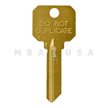 Ilco "Do Not Duplicate" Key Blank, Schlage C Keyway, 6-Pin (DND-SC4)