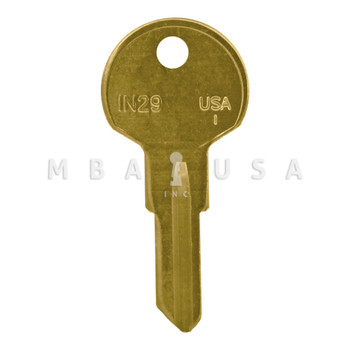 Ilco Taylor Key Blanks, IN29, Brass (50-Pack)