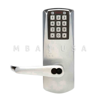 E-Plex 2000 Mortise Lock, 100 Access Codes, 1,000 Audit Events, No Deadbolt, 6/7-Pin SFIC Prep, Less Core (E2066BLL-626-41)