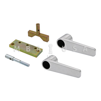 Handle Kit for Hamilton Class 5 Vault Door, Right Swing, Satin Chrome