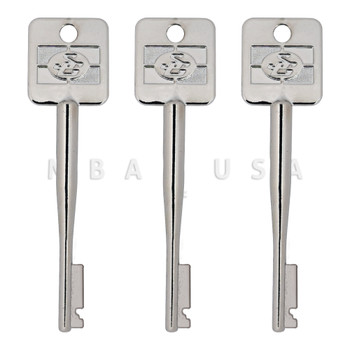 45mm Set of 3 Random Cut Keys