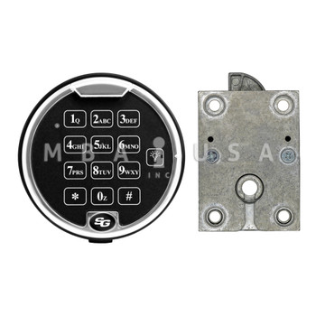 S&G Atlas Pivot Bolt (SGBasic Swing Bolt) Lock w/ 1-Battery Top-Lit Chrome Keypad