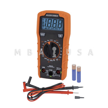  Klein Tools Digital Multimeter, Manual-Ranging, 600V, AC/DC