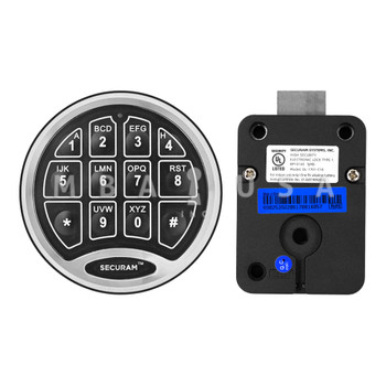 SafeLogic Direct Drive Removable Keypad & Dead Bolt Lock, 10-Users, 18" Cable, 10" Spindle, Chrome Finish