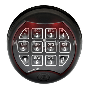 NL Premier Black Velvet Keypad, Rotating