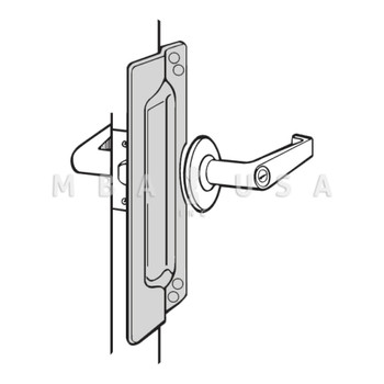 Don-Jo Latch Protector for Outswinging Doors (LP-211-SL)