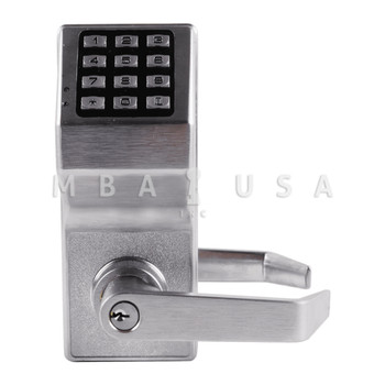 Alarm Lock DL3200 Pushbutton Cylindrical Door Lock, Sargent I/C Prep (DL3200IC-R US26D)