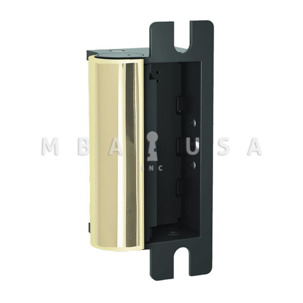 HES Grade 1 Electric Strike Body, Fail Secure, 12/24VDC, Bright Brass (1006-605)