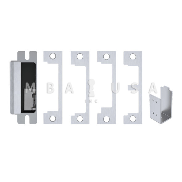 HES Grade 1 Electric Strike for Cylindrical or Mortise Latchbolt/Deadbolt Locks, Auto-Sensing 12/24 VDC, Field Selectable Fail Safe/Fail Secure, Includes 1N, 1ND, 1NM, 1NTD Options, Lock Monitor, Satin Stainless Steel (1600-CDB-630-LM)