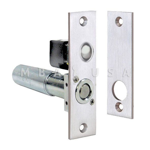 SDC Conventional Mortise Bolt Lock, 12/24 VDC, Failsafe, 4-7/8 In. by 1-1/4 In. Face Plate w/ Auto Relock Switch (160IV)