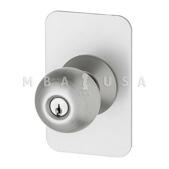 Von Duprin Grade 1 Knob Trim, Classroom Function, Cylinder Included, Aluminum Painted, Field Reversible (210K 689)