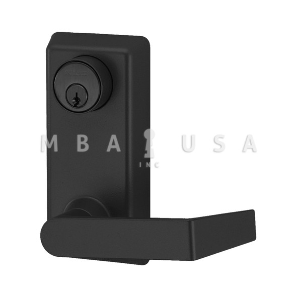 Von Duprin Grade 1 Lever Trim, Classroom Function, 03 Lever w/ Escutcheon, Flat Black Coated, Right Hand Reverse (230L-06 622 RHR)