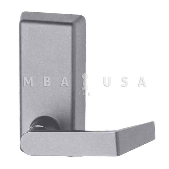 Von Duprin Grade 1 Passage 06 Lever Trim, 1-3/4" to 2-1/4" Door Thickness, For Use w/ 22 Series Exit Devices, Aluminum Painted, Right-Hand Reverse (230L-BE-06 689 RHR)
