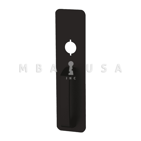 Von Duprin Grade 1 Pull Trim, Nightlatch Function, Escutcheon Pull, Dark Bronze Painted, Field Reversible (230NL 695)