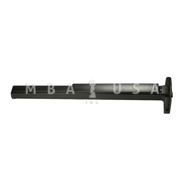 Von Duprin Grade 1 Rim Exit Device, Narrow Stile Pushpad, 36", Exit Only, Less Trim, Hex Key Dogging, Dark Bronze Anodized Aluminum, Non-Handed (33AEO 3 313)
