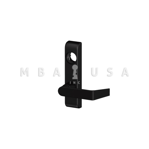 Von Duprin Grade 1 Lever Trim, Classroom Function, 06 Lever w/ Escutcheon, Black Painted, Right Hand Reverse (360L-06 SPBLK RHR)