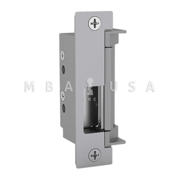 HES Grade 1 Electric Strike, Fail Safe/Fail Secure, 12/24 VDC, Low Profile, Fire Rated, Latchbolt Strike Monitor, Satin Stainless Steel (4500C-630-LBSM)
