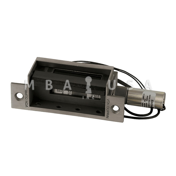 Von Duprin Grade 1 Electric Strike, Fail Secure (Electrically Unlocked) 12 VDC, 4-7/8" x 1-1/4" Faceplate, Fire Rated, For use w/ Mortise Locks on Single Doors, Hollow Metal or Aluminum Frame, Satin Stainless Steel (6210 12V 32D)
