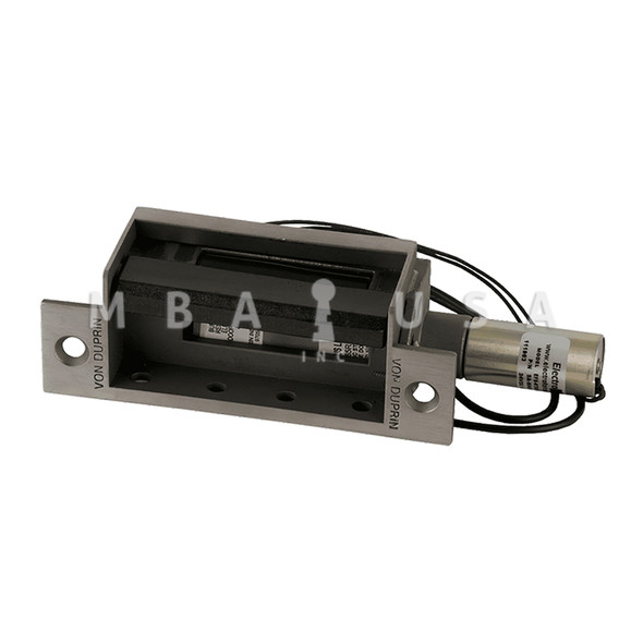Von Duprin Grade 1 Electric Strike, Fail Safe (Electrically Locked) 24 VDC, 4-7/8" x 1-1/4" Faceplate, For use w/ Mortise Locks on Single Doors, Hollow Metal or Aluminum Frame, Satin Stainless Steel (6210 24V 32D FS)