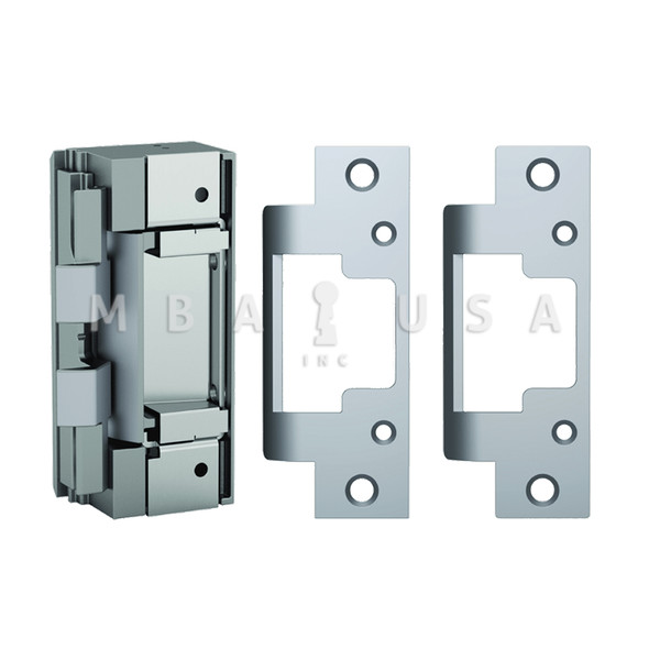 HES Fail Safe/Fail Secure, Complete 12/24VDC Electric Strike, Latchbolt Monitor, Satin Stainless Steel (8000C-630-LBM)