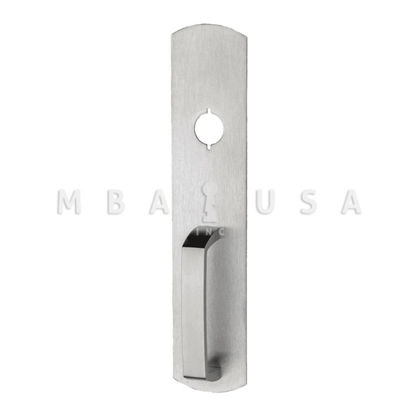 Von Duprin Grade 1 Pull Trim, Nightlatch Function, Rim/Vertical Rod Prep, Satin Chrome, Non-Handed (990NL-R/V 26D)