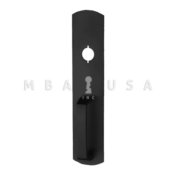 Von Duprin Grade 1 Pull Trim, Nightlatch Function, Rim/Vertical Rod Prep, Black Painted, Non-Handed (990NL-R/V SPBLK)