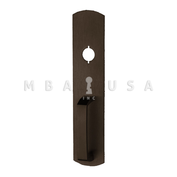Von Duprin Grade 1 Pull Trim, Nightlatch Function, Rim/Vertical Rod Prep, Dark Oxidized Satin Bronze Oil Rubbed, Non-Handed (990NL-R/V US10B)