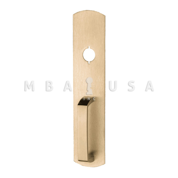 Von Duprin Grade 1 Pull Trim, Nightlatch Function, Rim/Vertical Rod Prep, Satin Brass, Non-Handed (990NL-R/V US4)