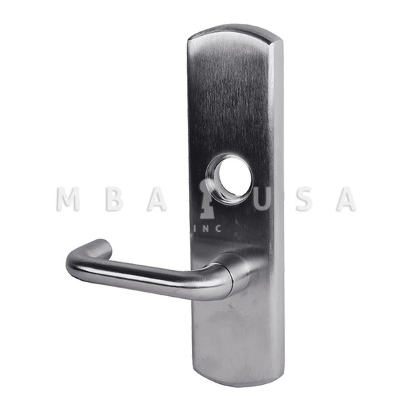 Von Duprin Grade 1 Lever Trim, Classroom Function, Rim/Vertical Rod Prep, 03 Lever w/ Escutcheon, Satin Chrome, Left Hand Reverse (996L-03-R/V 26D LHR)