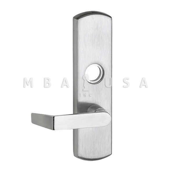 Von Duprin Grade 1 Lever Trim, Classroom Function, Mortise Prep, 06 Lever w/ Escutcheon, Satin Chrome, Left Hand Reverse (996L-06-M 26D LHR)