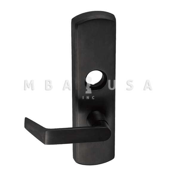 Von Duprin Grade 1 Lever Trim, Classroom Function, Rim/Vertical Rod Prep, 06 Lever w/ Escutcheon, Black Painted, Left Hand Reverse (996L-06-R/V SPBLK LHR)