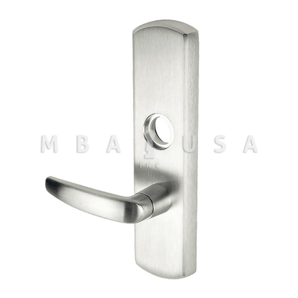Von Duprin Grade 1 Lever Trim, Classroom Function, Rim/Vertical Rod Prep, 07 Lever w/ Escutcheon, Satin Chrome, Left Hand Reverse (996L-07-R/V 26D LHR)
