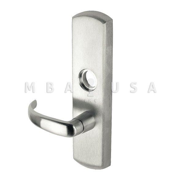 Von Duprin Grade 1 Lever Trim, Classroom Function, Rim/Vertical Rod Prep, 17 Lever w/ Escutcheon, Satin Chrome, Left Hand Reverse (996L-17-R/V 26D LHR)